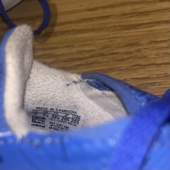 Adidas X Speedflow.3 FG Low White Legacy Indigo (GW7488) Size 2 Soccer Cleats - Picture 5 of 5